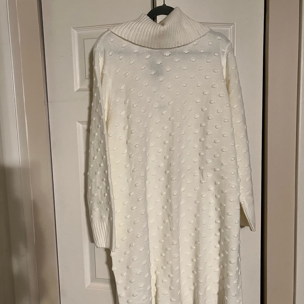 Women’s size 2x ivory sweater dress brand new